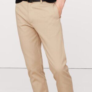 New Banana Republic Slim Italian-Stretch Chino Khaki 33 - 30